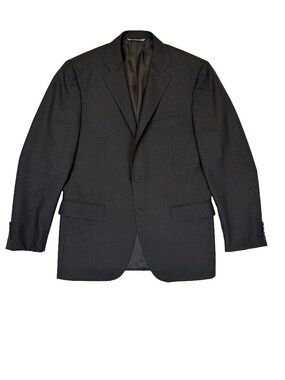Canali 1934 Grey Wool Blazer Men's No Size Tag Approx 42R Made in Italy